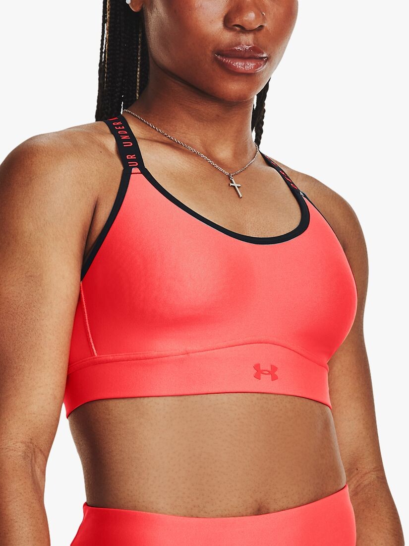 

Ударопрочный спортивный бюстгальтер Under Armour Infinity, бета/черный