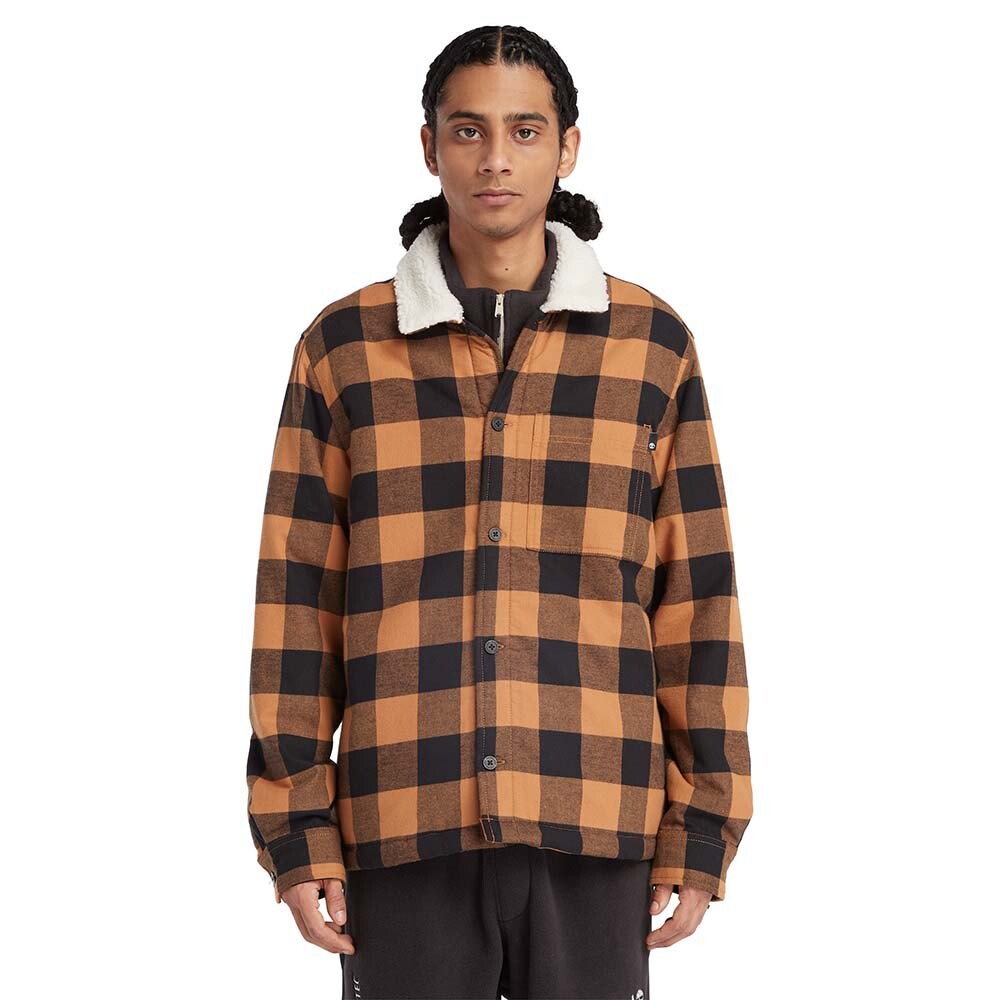 

Рубашка Timberland Buffalo Plaid Sherpa Lined, коричневый