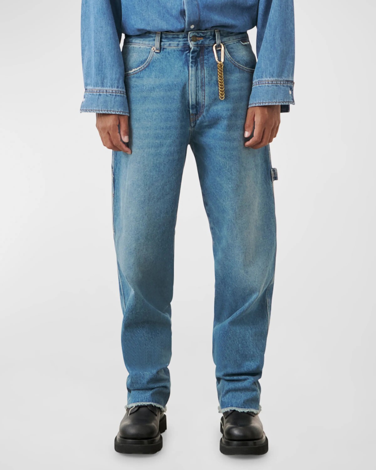

Мужские свободные рабочие джинсы John DARKPARK, цвет Medium Wash