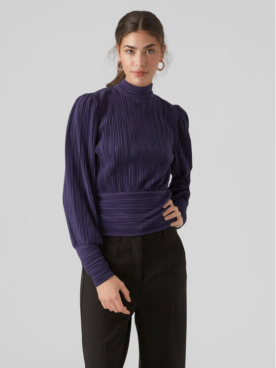 Блуза стандартного кроя Vero Moda, фиолетовый блуза стандартного кроя vero moda бежевый