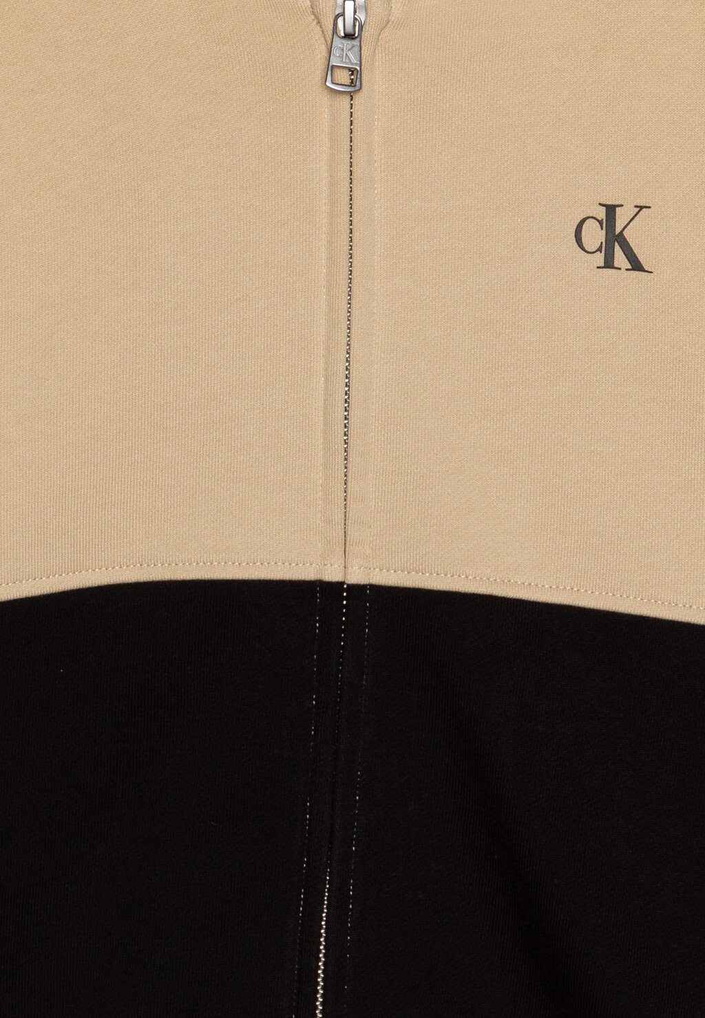 

Толстовка на молнии Color Block Zip Through Calvin Klein, черная