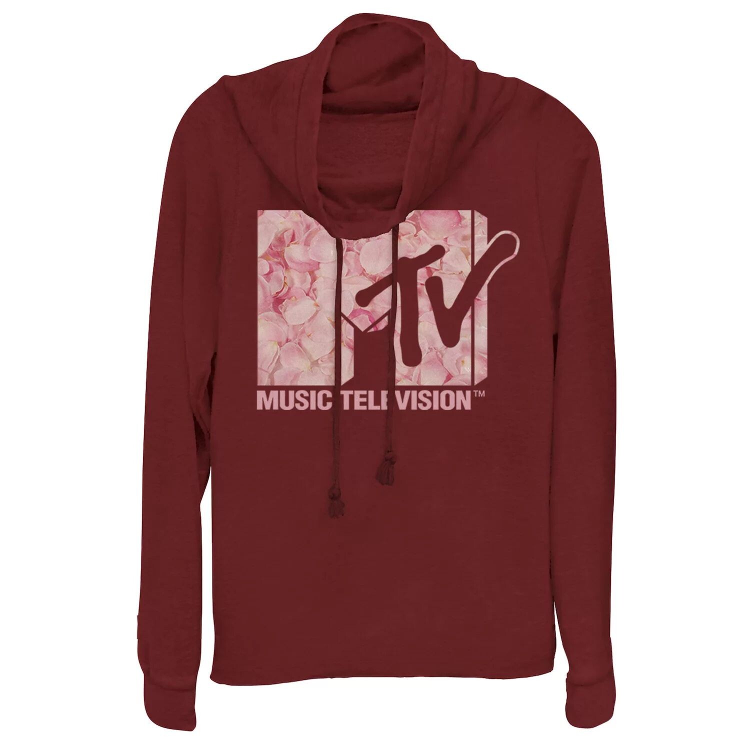 

Розовый пуловер с логотипом MTV и лепестками роз для юниоров Licensed Character