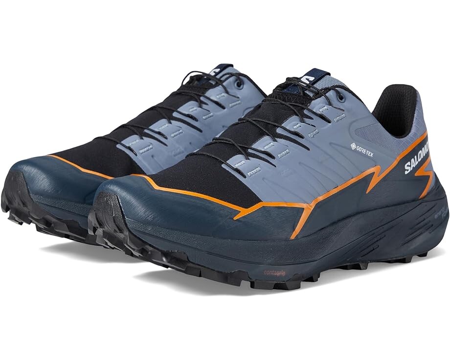

Кроссовки Salomon Thundercross GORE-TEX, цвет Flint Stone/Carbon/Orange Pepper, Серый