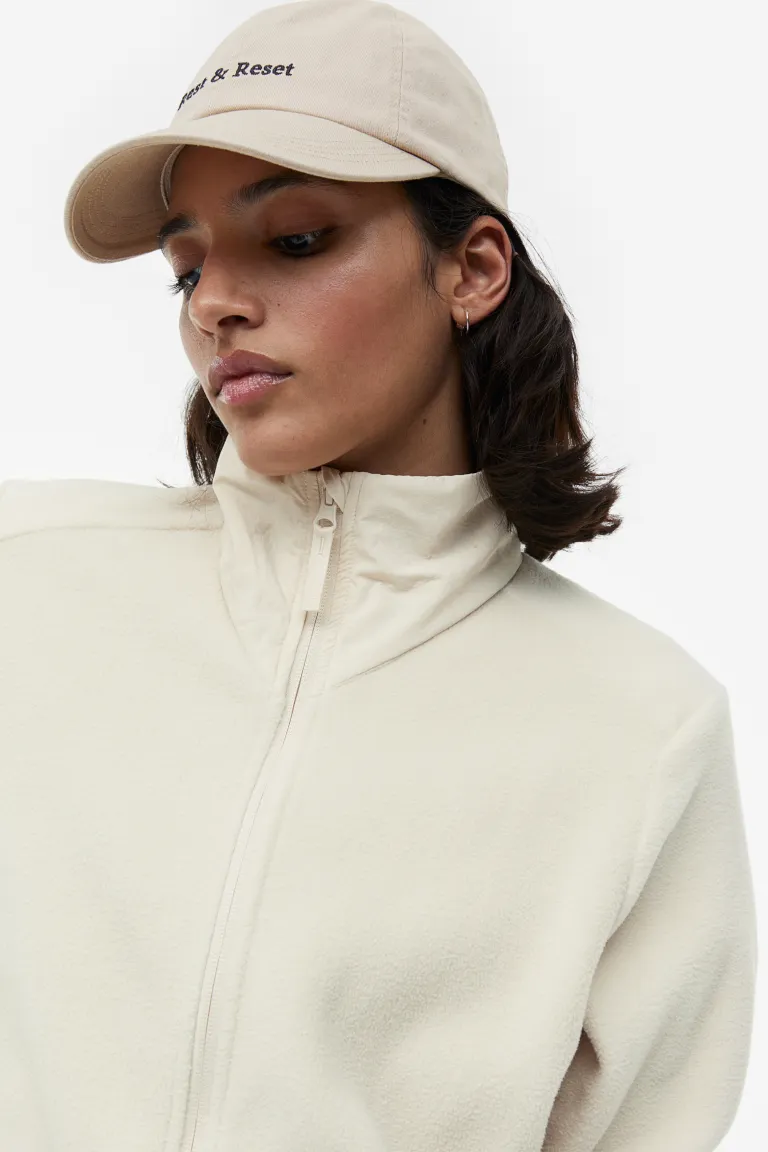 

Флисовая спортивная куртка H&M, бежевый
