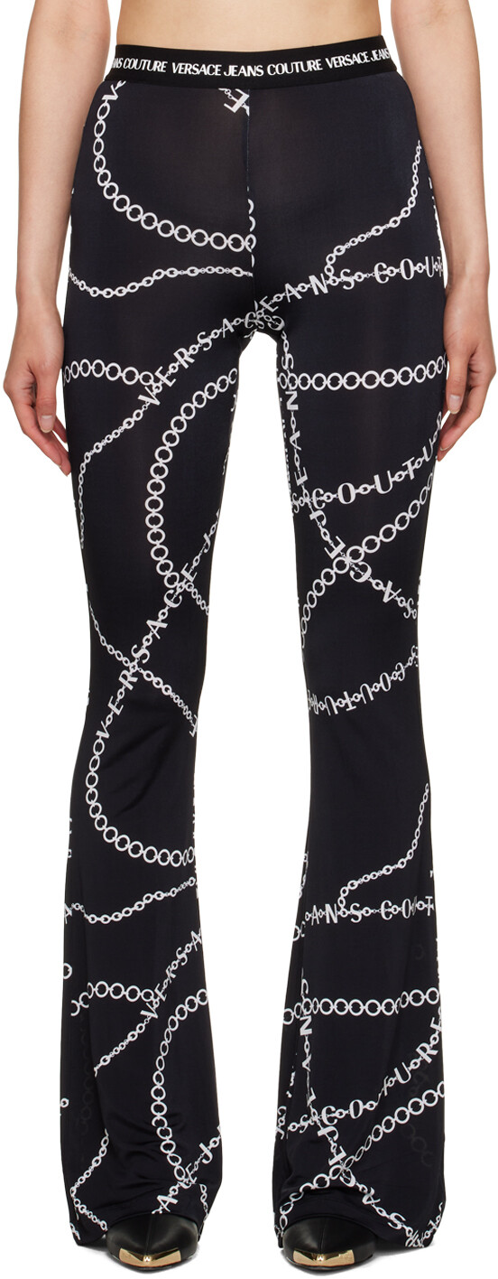 

Черные леггинсы с ожерельем Versace Jeans Couture