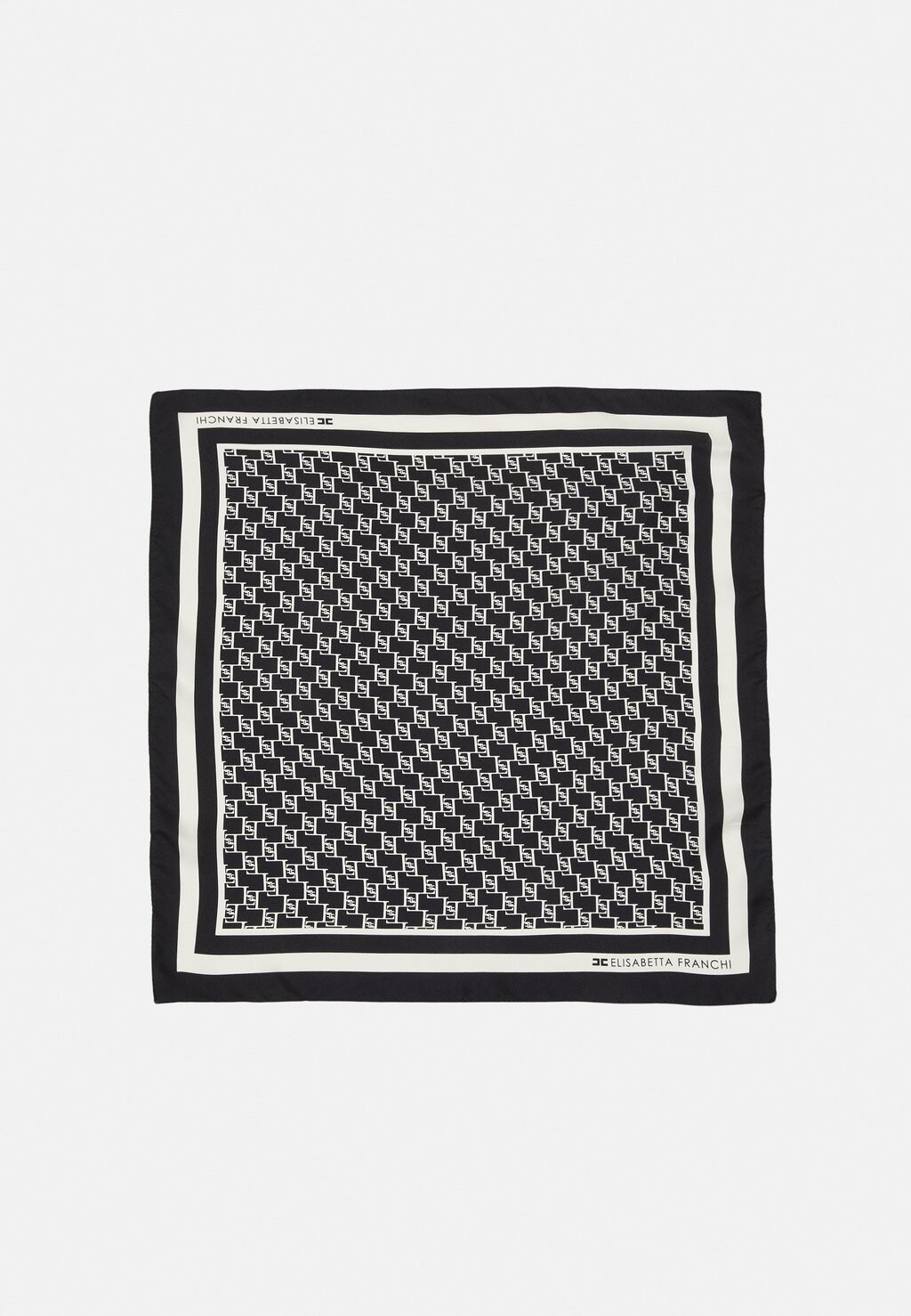 

Шарф Womens Foulard Elisabetta Franchi, цвет nero/burro