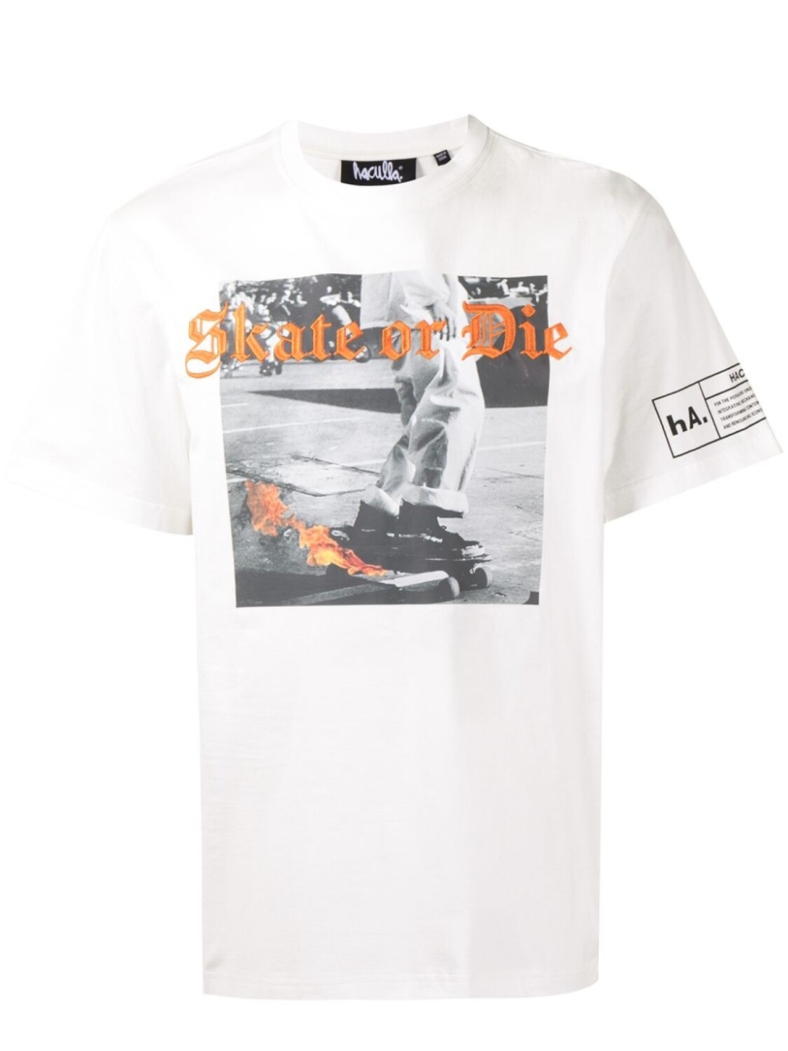 

Футболка с вышивкой Skate or Die Haculla, белый