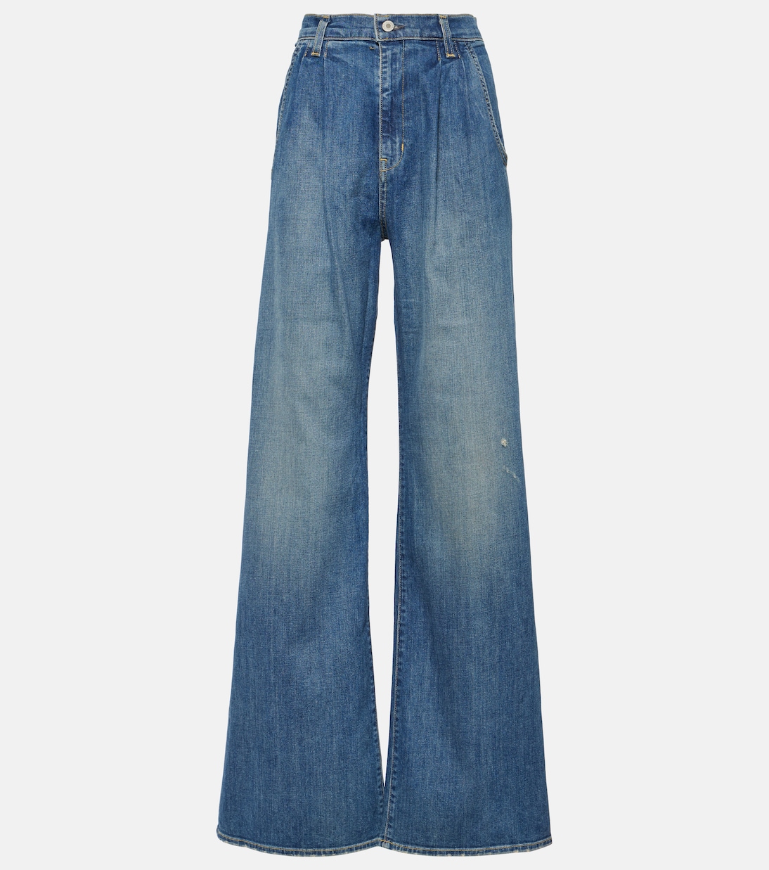 Джинсы широкого кроя с брюками flora Nili Lotan, синий джинсы широкого кроя emerson nili lotan синий