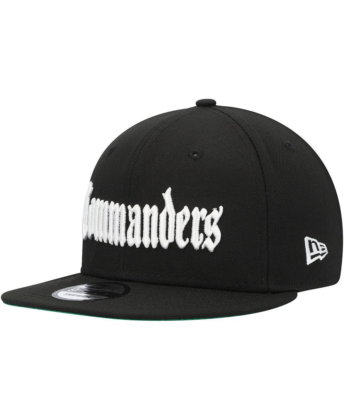 

Мужская черная бейсболка Washington Commanders Gothic Script 9FIFTY Snapback New Era