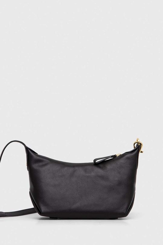 Кожаная сумочка Lauren Ralph Lauren, черный
