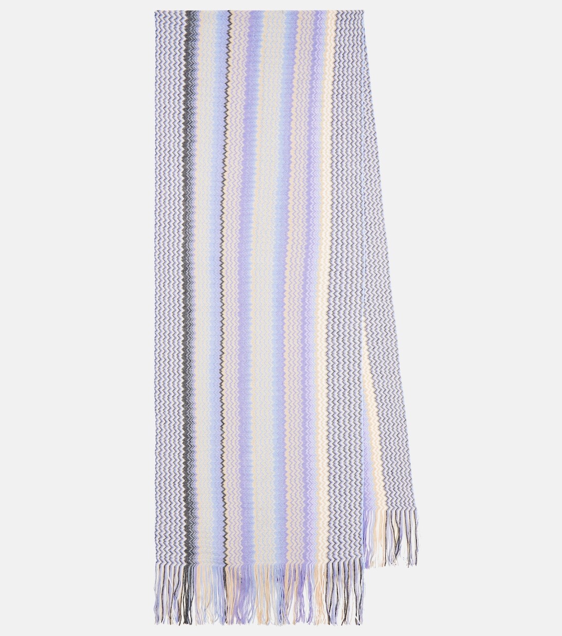 

Шарф из смесовой шерсти с зигзагообразной бахромой Missoni, мультиколор