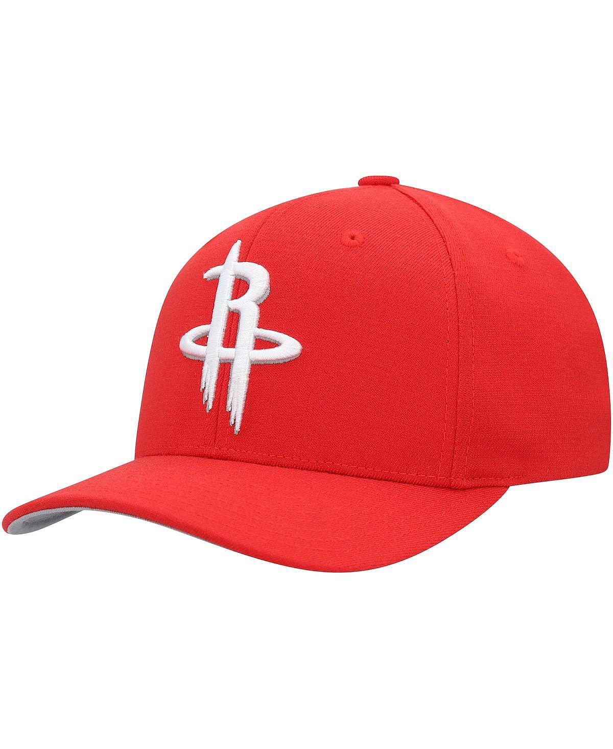 

Мужская красная эластичная бейсболка Houston Rockets Team Ground Snapback Mitchell & Ness