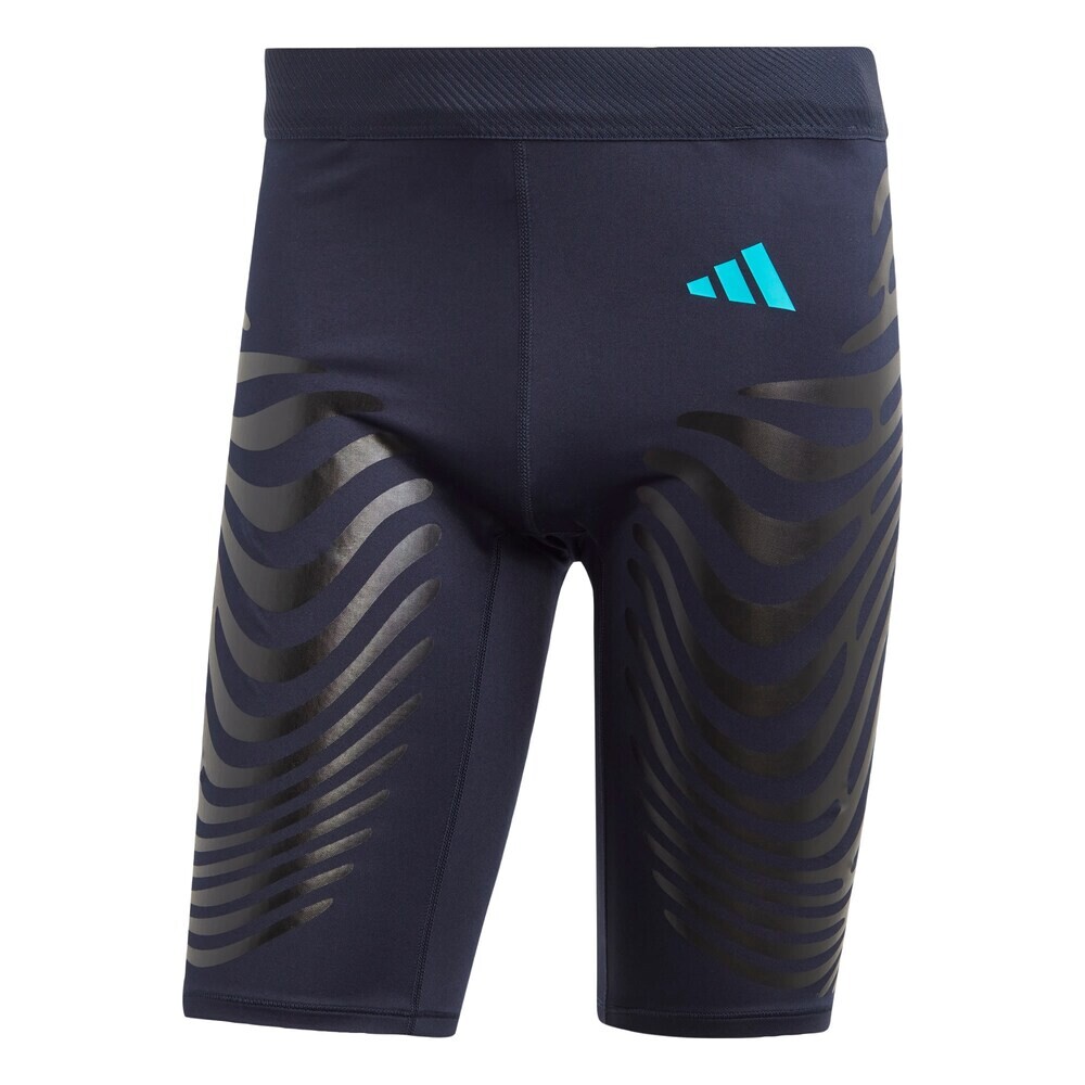 

Узкие тренировочные брюки ADIDAS PERFORMANCE Adizero, голубой/темно-синий