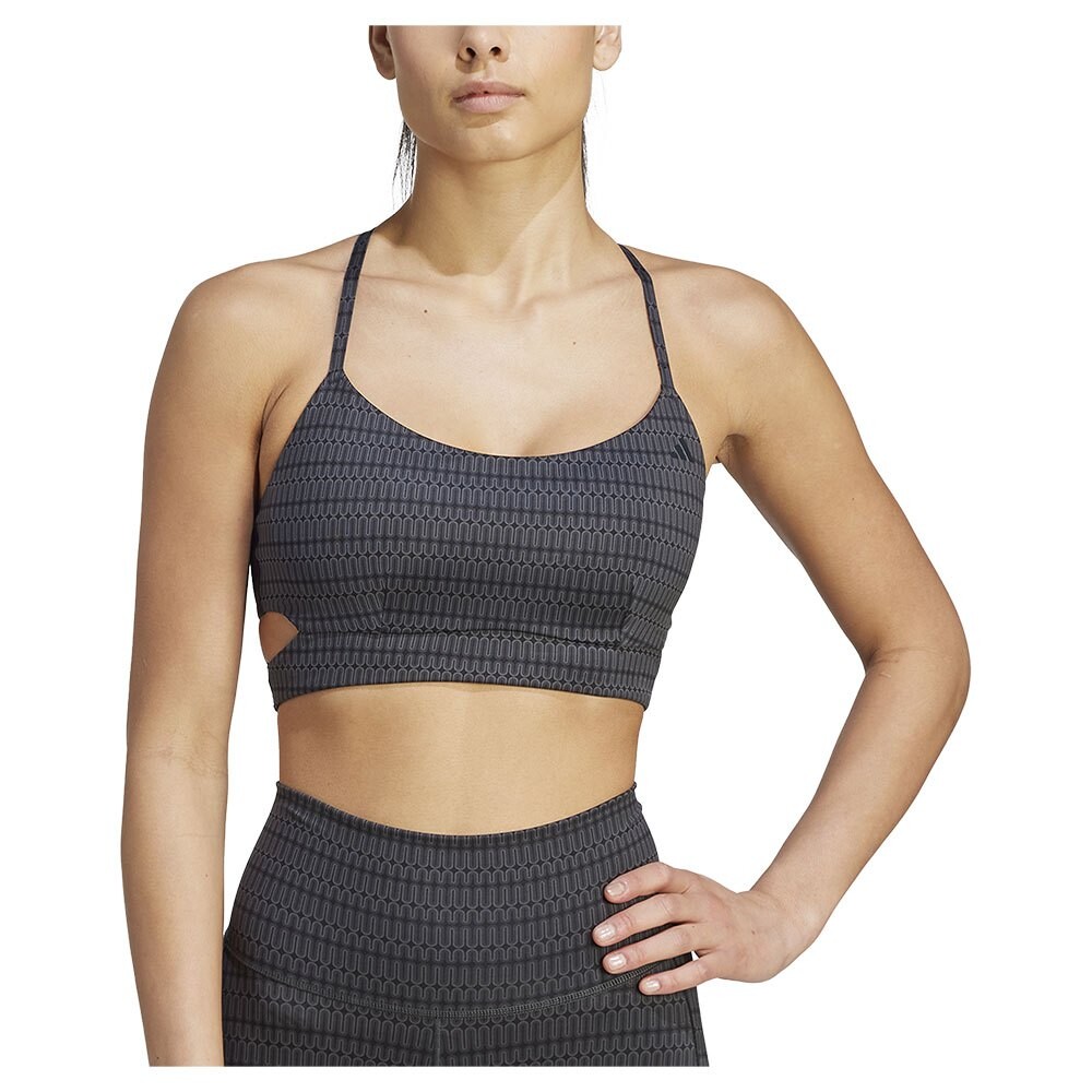 

Спортивный бюстгальтер adidas Yoga Studio Light, черный