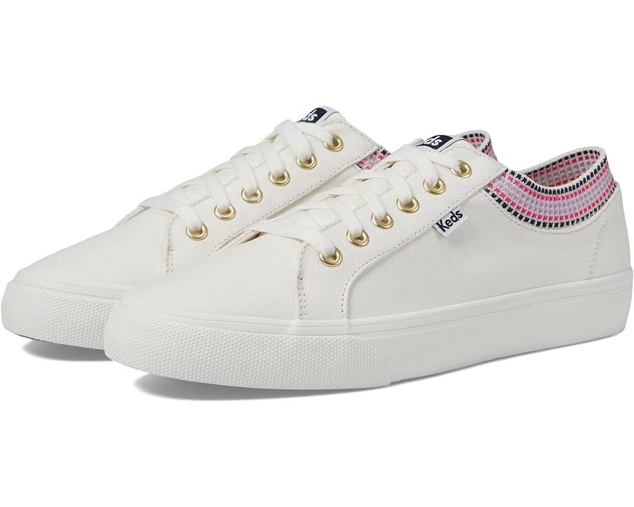 

Кроссовки Keds Jump Kick Rib Knit Lace Up, цвет White/Multi Squares