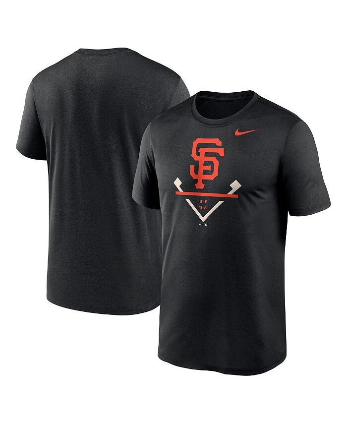 

Мужская черная футболка San Francisco Giants Icon Legend Performance Nike, черный