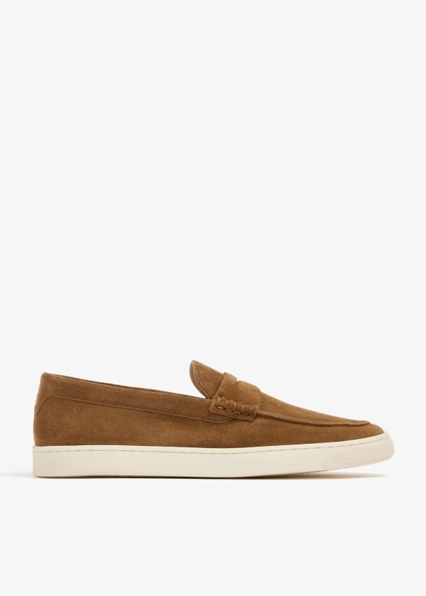 

Лоферы Brunello Cucinelli Suede Penny, коричневый