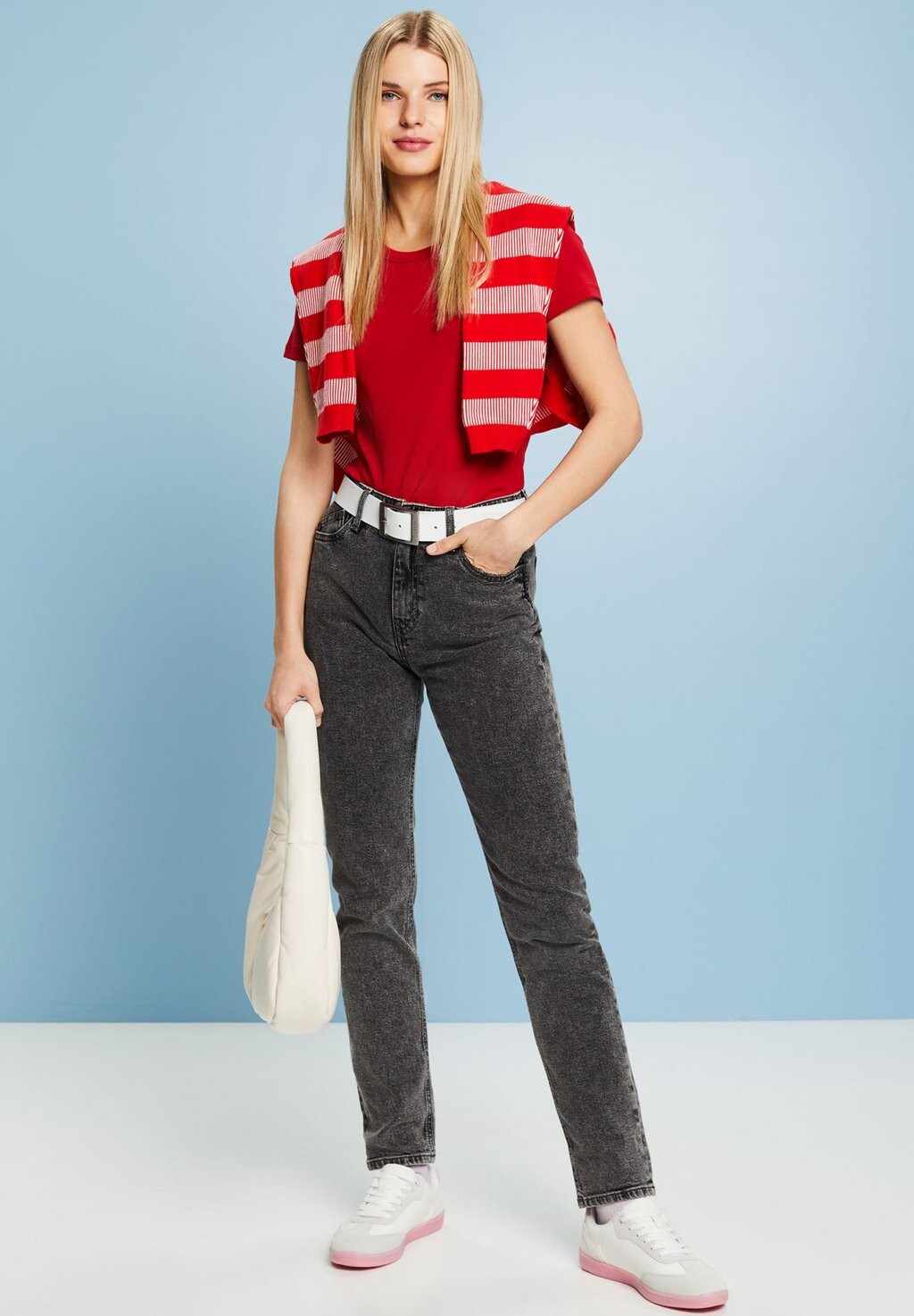 

Футболка базовая CREW Esprit, цвет dark red