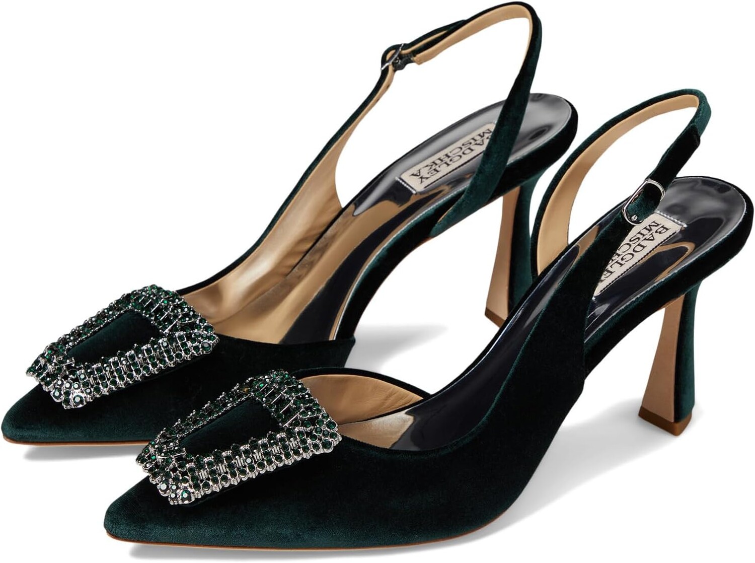 

Туфли Enida Badgley Mischka, изумруд