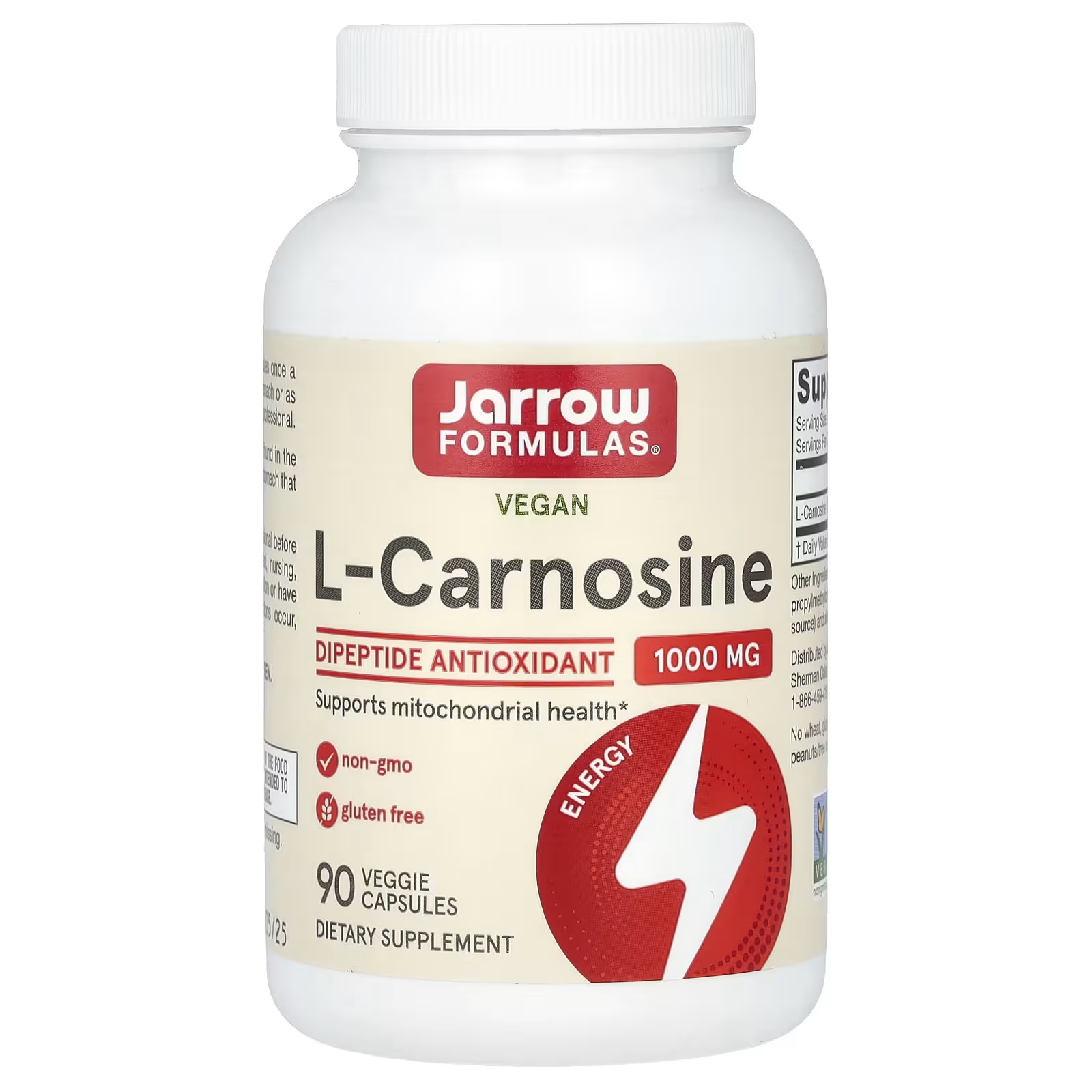 Jarrow Formulas L-карнозин, 90 капсул