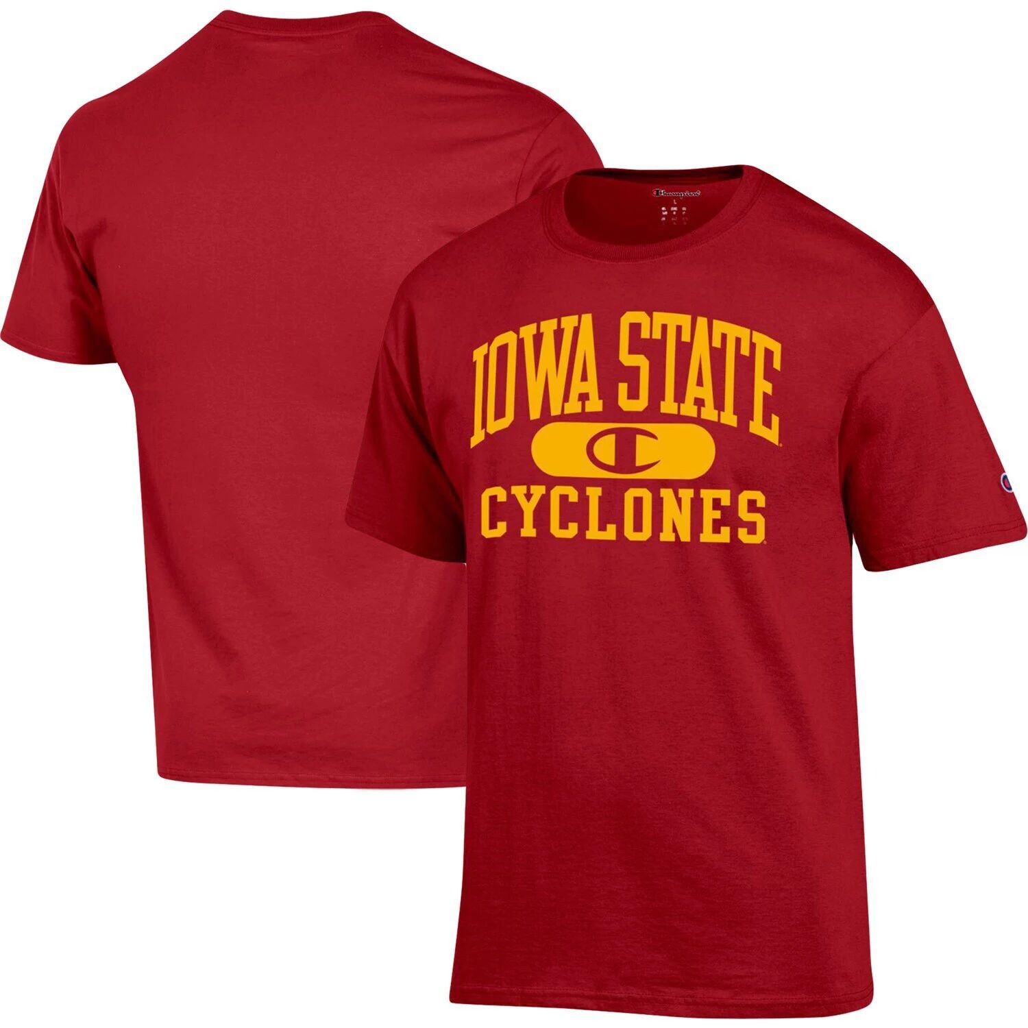 

Мужская футболка Cardinal Iowa State Cyclones Arch Pill Champion