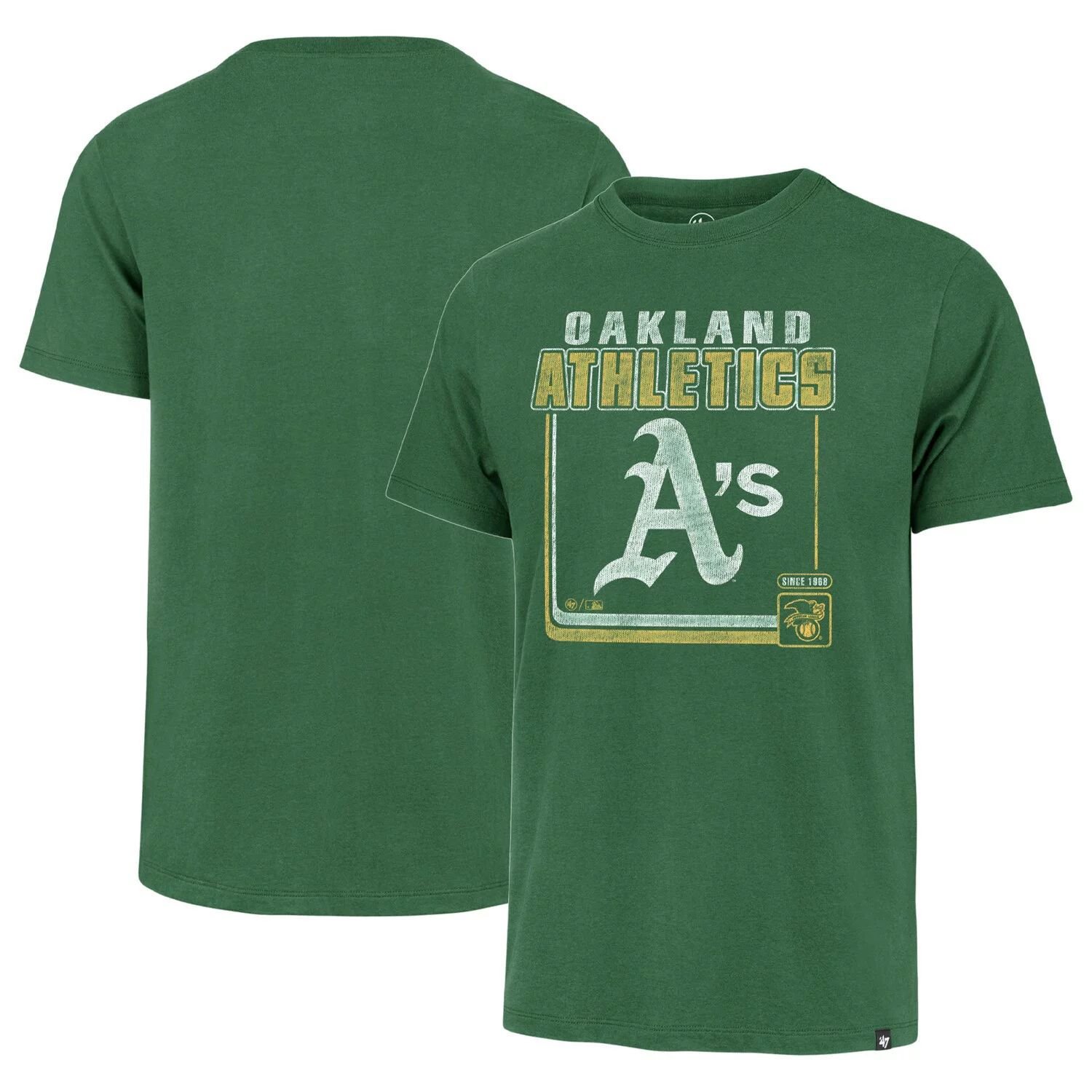 

Мужская зеленая футболка Oakland Athletics '47 Borderline Franklin, Зеленый