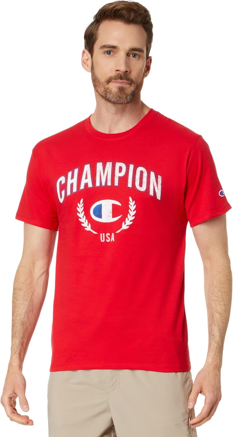 

Классическая футболка с рисунком Big & Tall Americana II Champion, цвет Scarlet