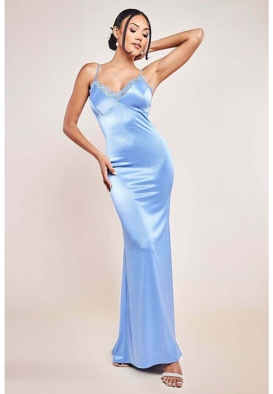 

Платье макси MAXI DRESS Goddiva, светло-синий