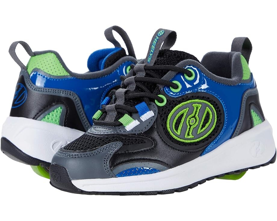 

Кроссовки Heelys Flow Runner1, цвет Black/Blue/Neon Green/Charcoal