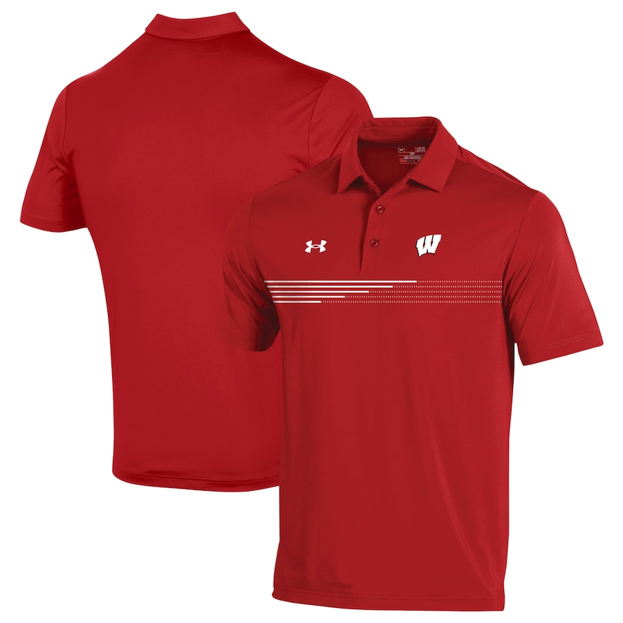 

Поло с коротким рукавом Under Armour Wisconsin Badgers, красный