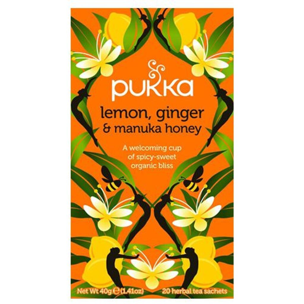 

Пукка — лимон, имбирь и мед манука — 20 чайных пакетиков Pukka Herbs