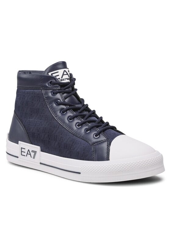 

Кроссовки из ткани Ea7 Emporio Armani, синий