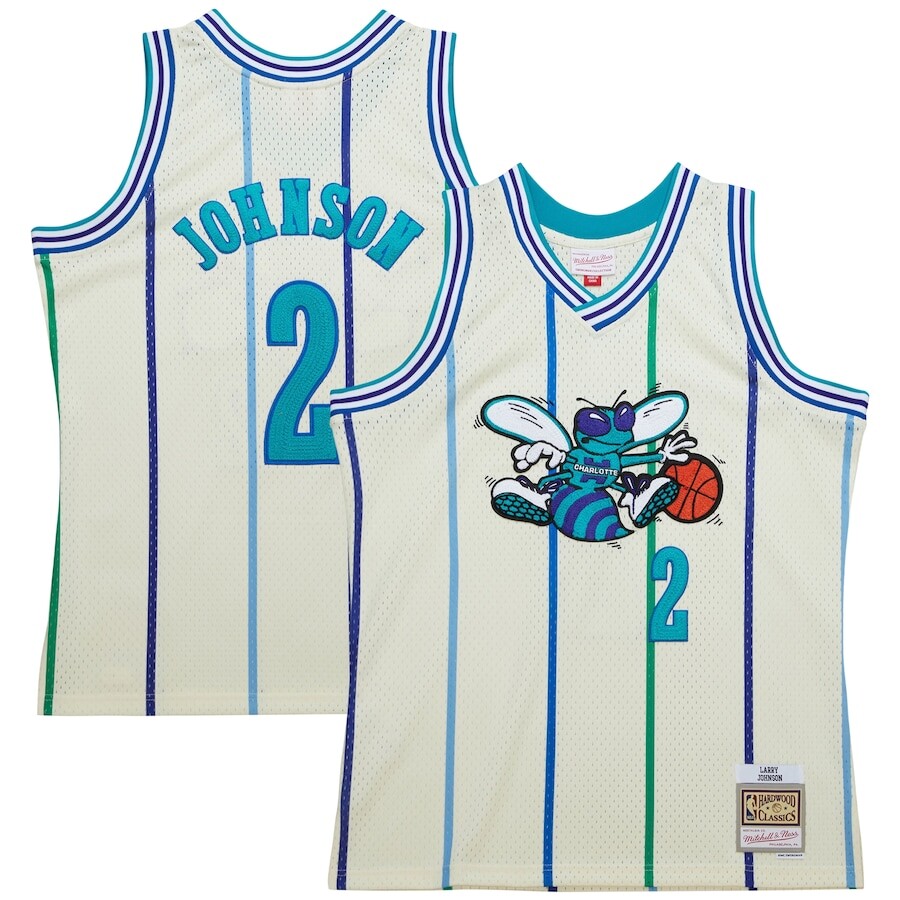 

Джерси Mitchell & Ness Charlotte Hornets, кремовый