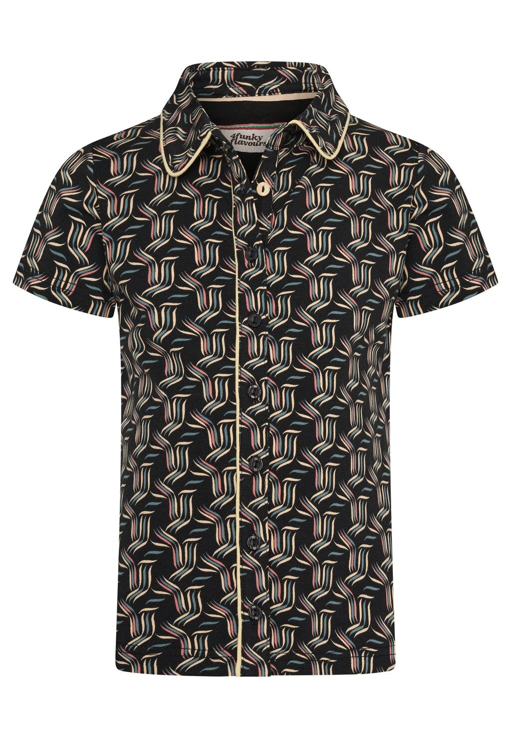 

Блузка-рубашка THERE'S NOTHING LIKE THIS WITH GEOMETRIC PATTERN 4funkyflavours, цвет anthracite