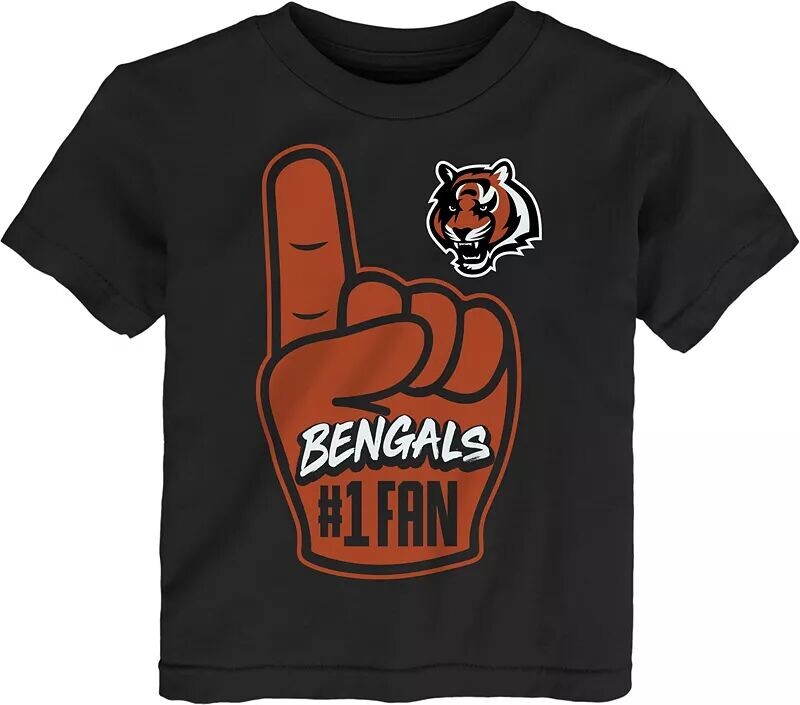 

Nfl Team Apparel Для малышей черная футболка Cincinnati Bengals Handoff Handoff