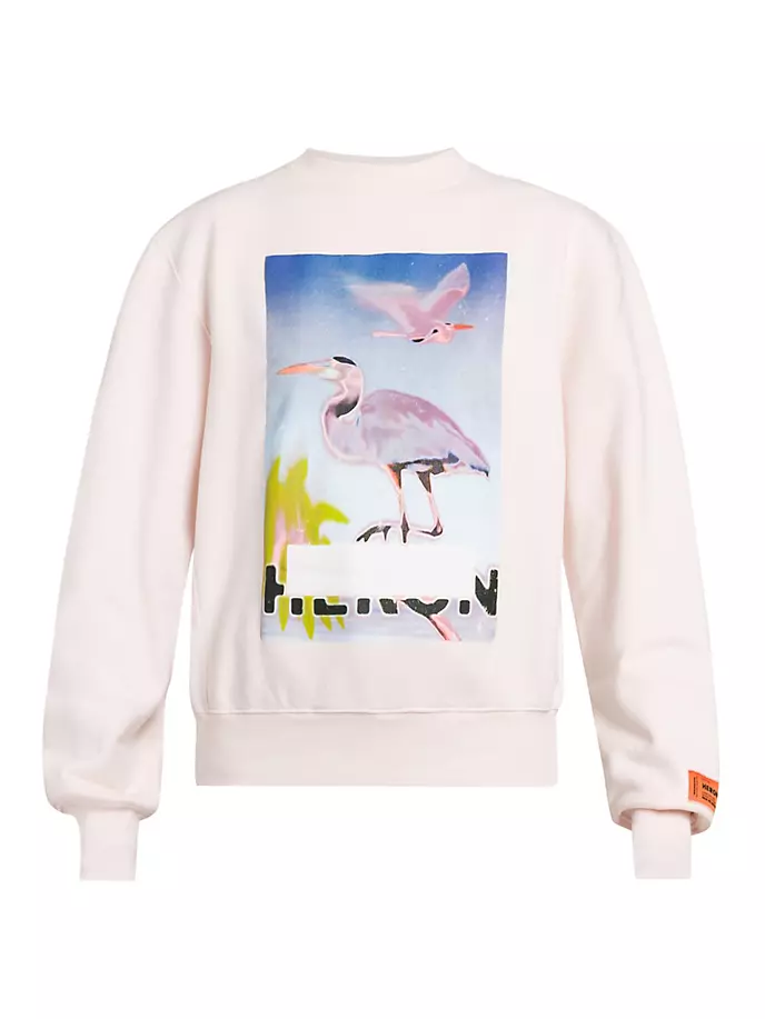 

Толстовка с круглым вырезом и логотипом Heron Heron Preston, фиолетовый
