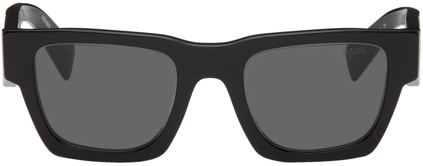 

Черные квадратные солнцезащитные очки Prada Eyewear