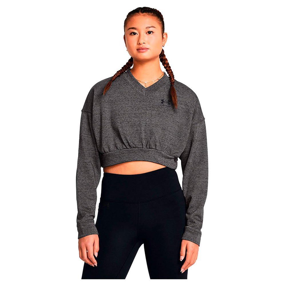 

Толстовка Under Armour Rival Terry OS Crop Crew, серый