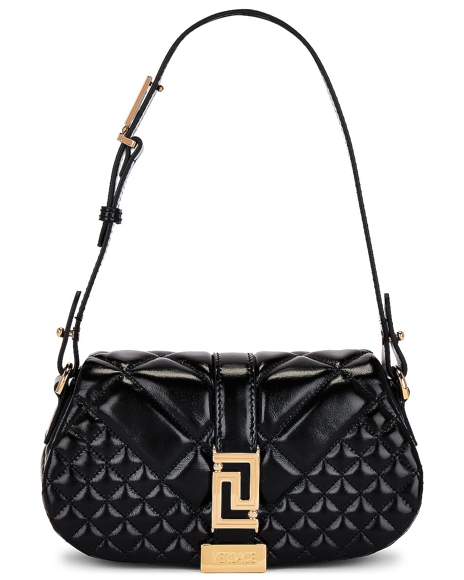 

Сумка Versace Mini Shoulder, цвет Black & Versace Gold