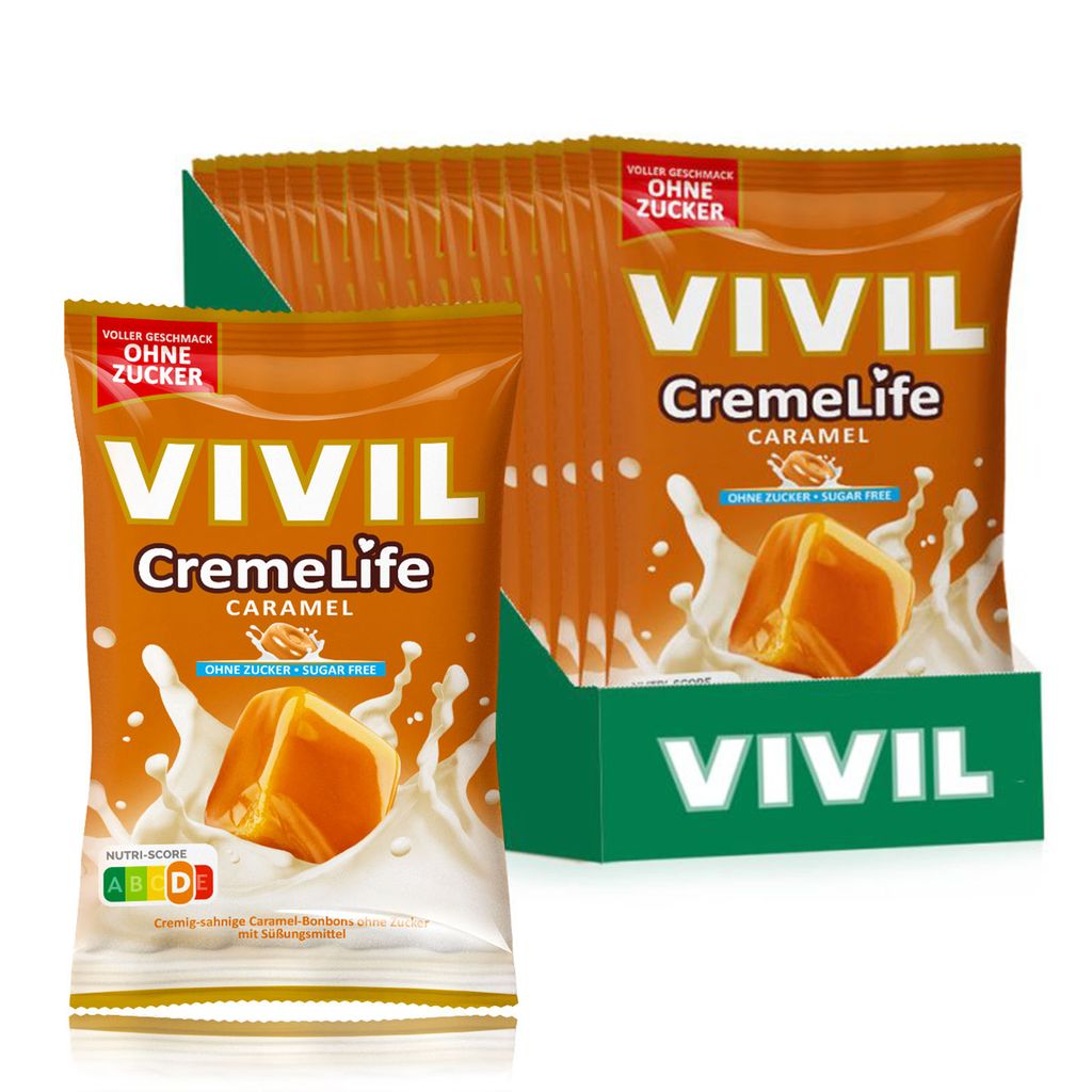 

Vivil Creme Life Карамельно-сливочные конфеты без сахара | 15 мешков