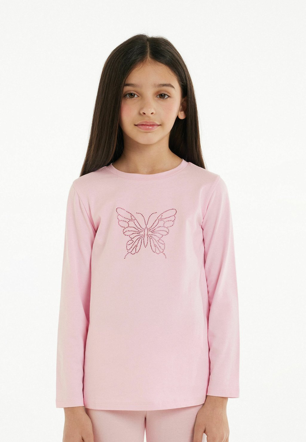 Рубашка с длинным рукавом Tezenis, цвет baby pink stampa