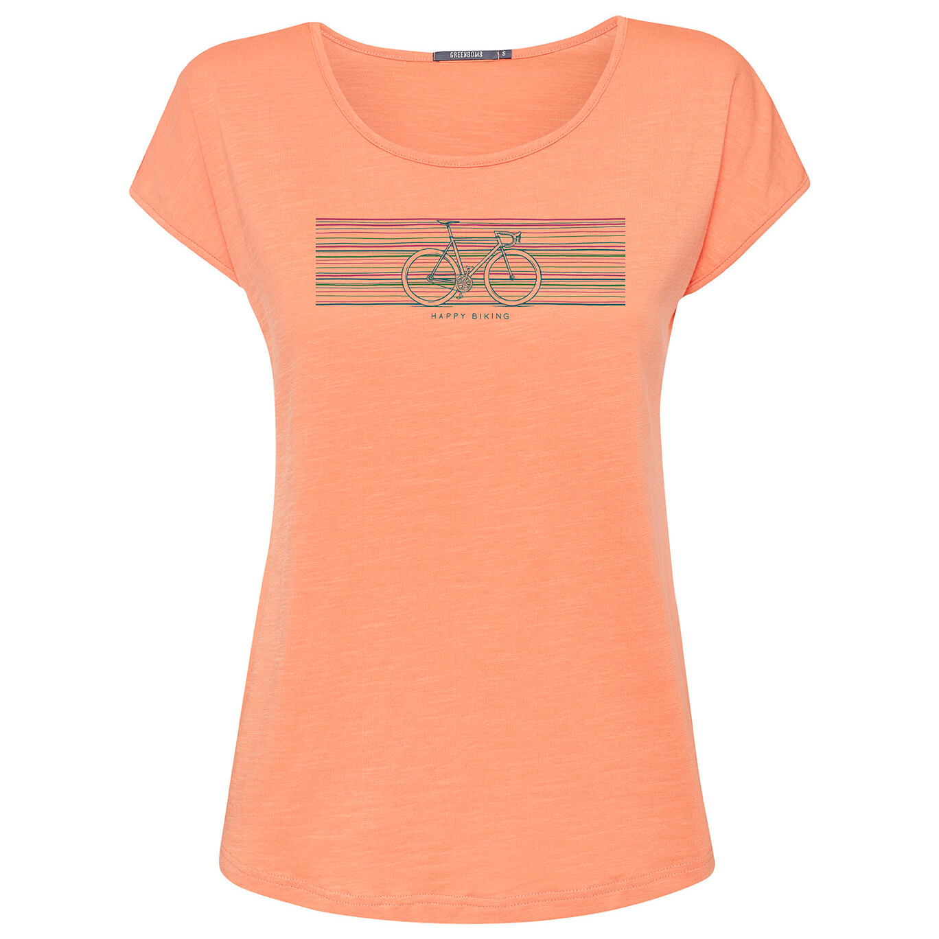 

Футболка Greenbomb Women's Bike Fun Cool s, цвет Peach