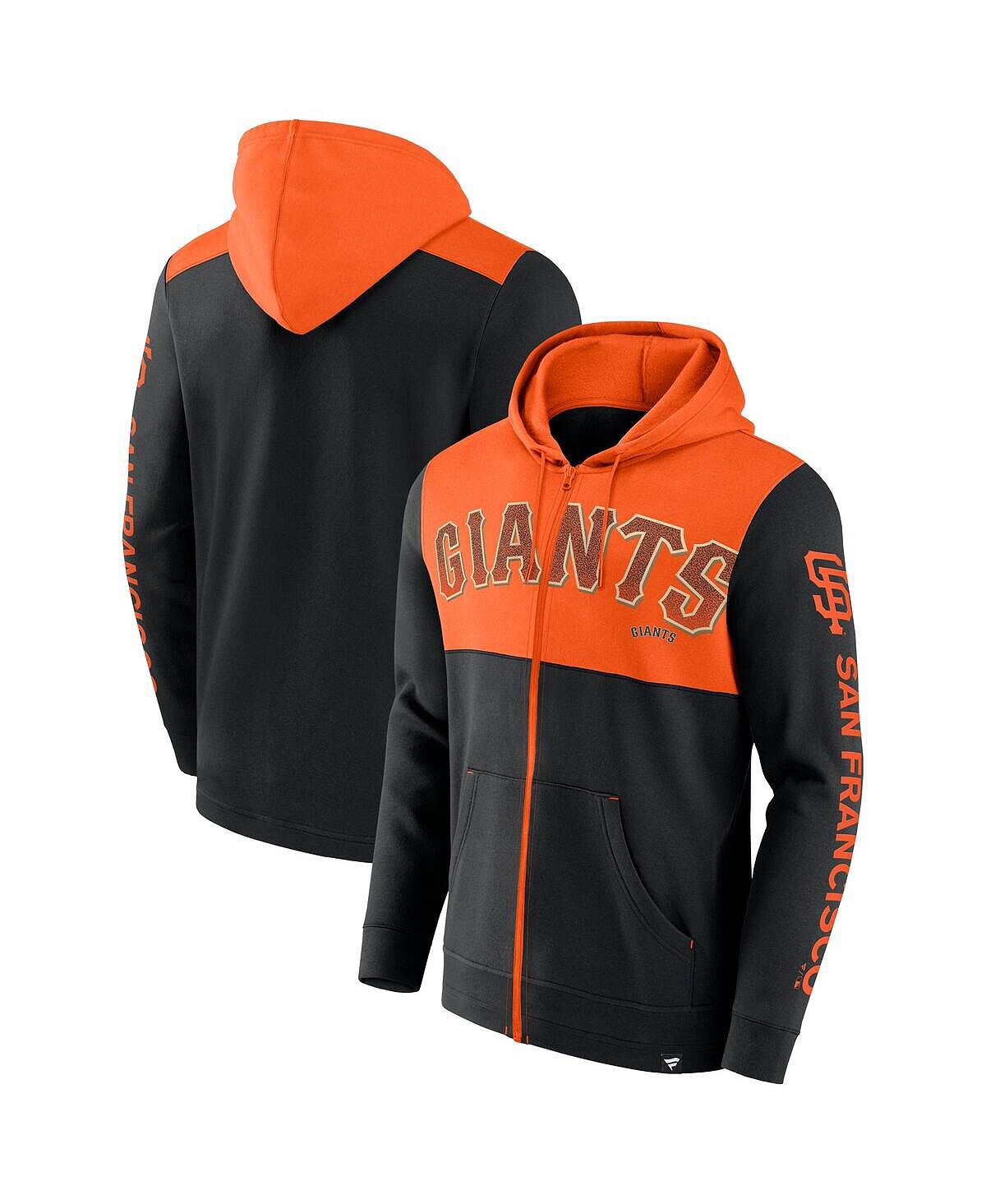 

Мужская черная фирменная флисовая толстовка с молнией во всю длину San Francisco Giants Walk Off Fanatics