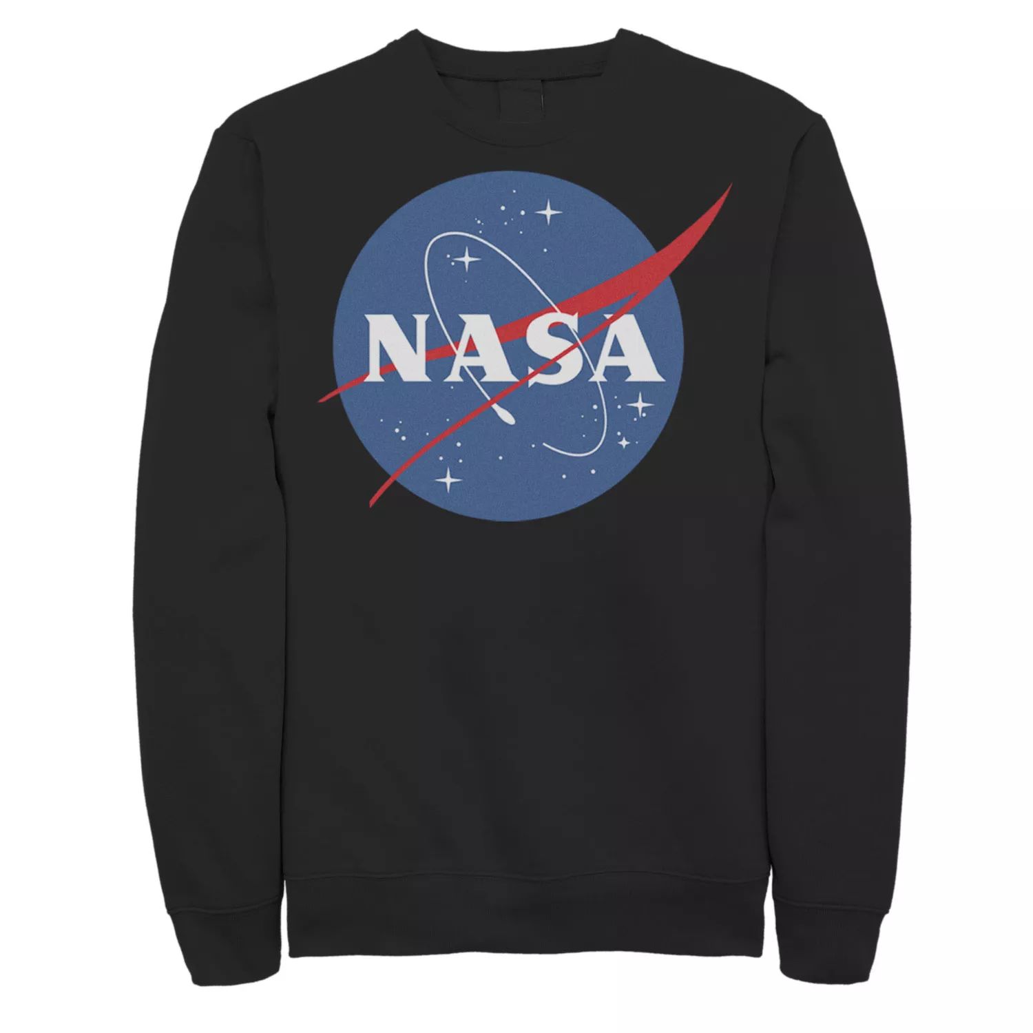 Мужской флисовый пуловер с классическим круглым логотипом NASA Licensed Character