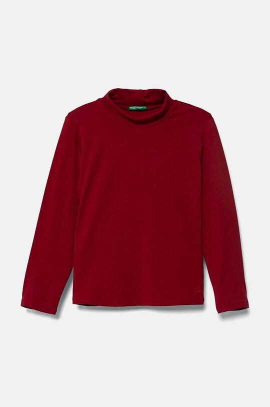 

Детский лонгслив United Colors of Benetton, бордовый