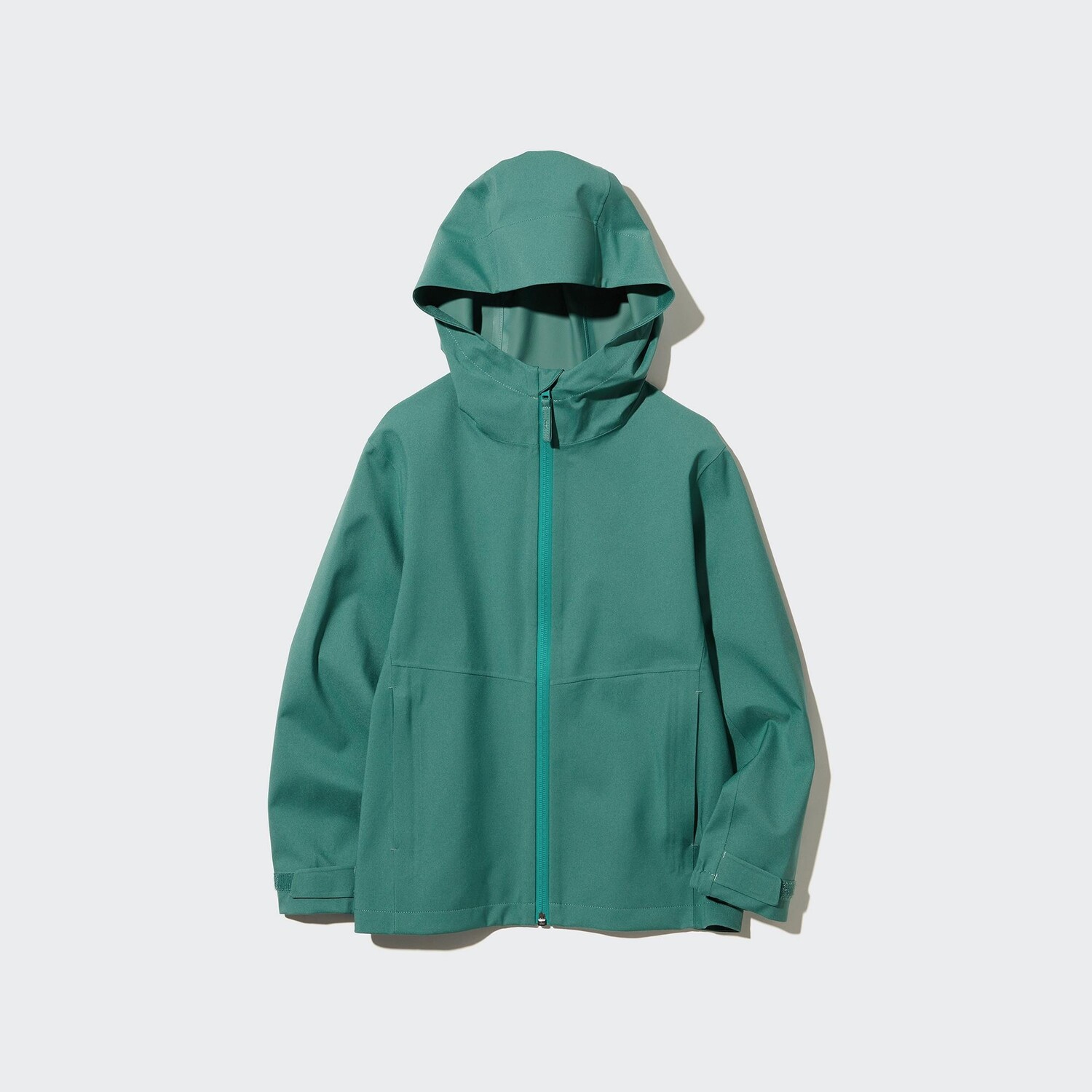 

Парка Uniqlo детская водонепроницаемая с капюшоном, зеленый