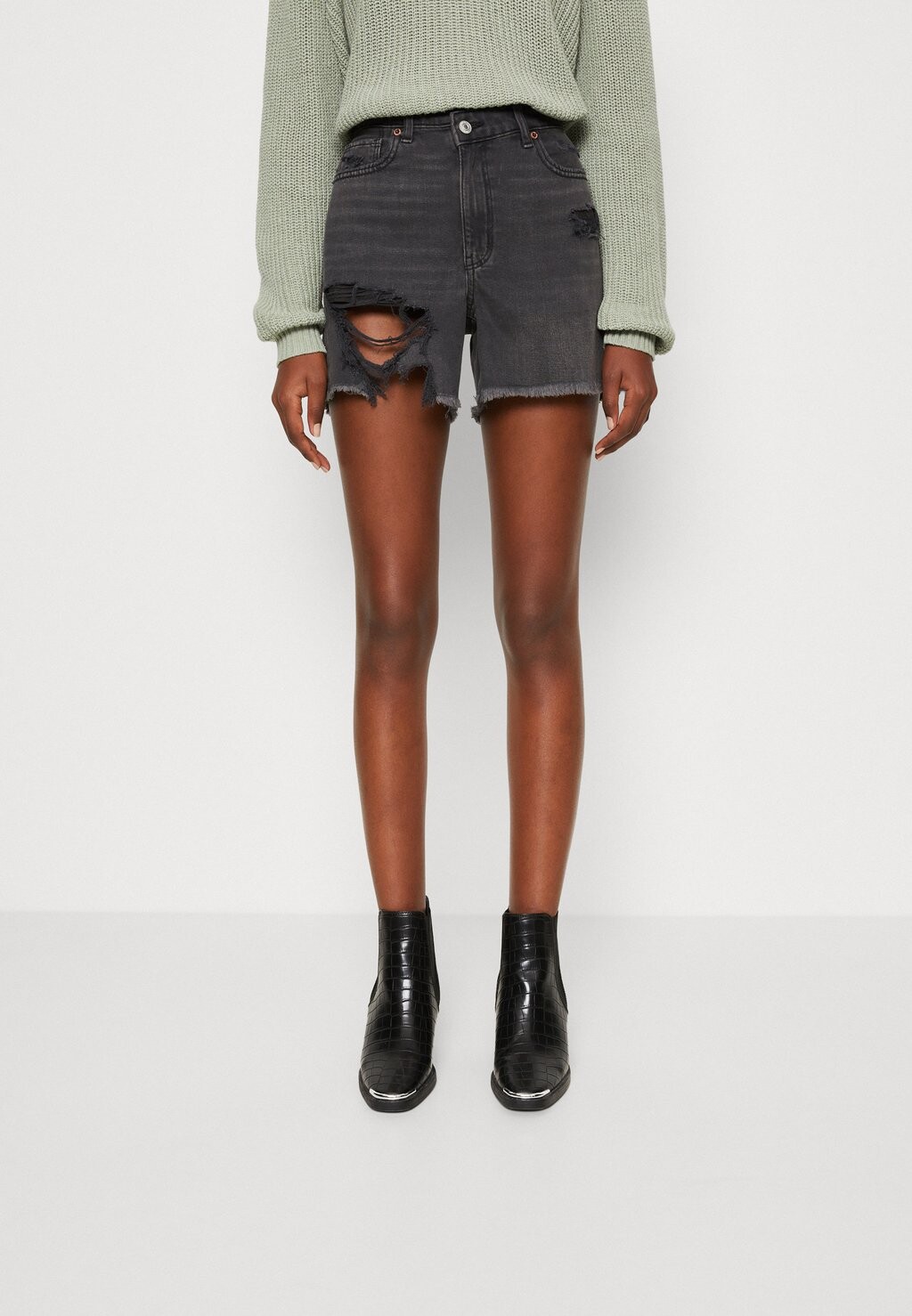 

Джинсовые шорты American Eagle, черный