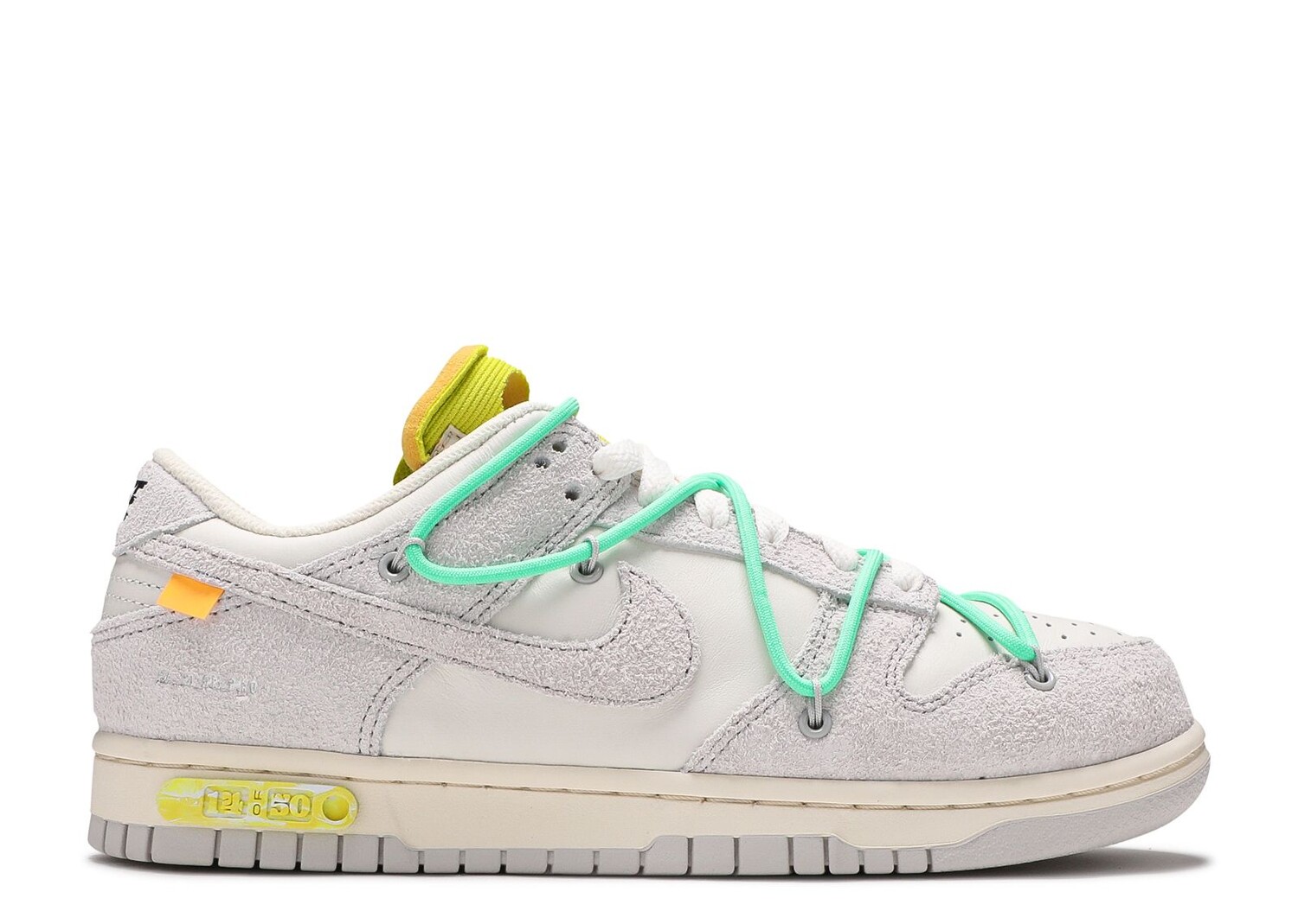 

Кроссовки Nike Off-White X Dunk Low 'Lot 14 Of 50', белый