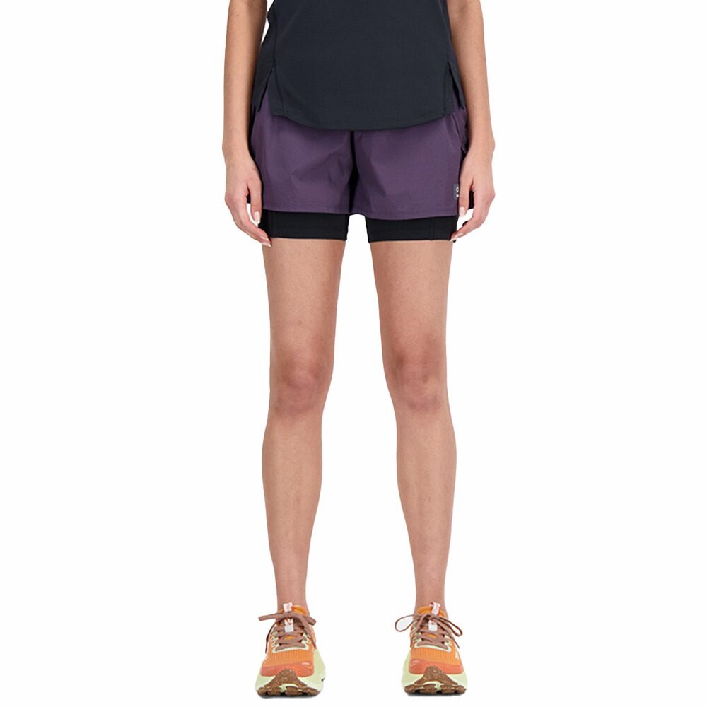 

Шорты New Balance Impact Run At 2 In 1 Sweat, фиолетовый