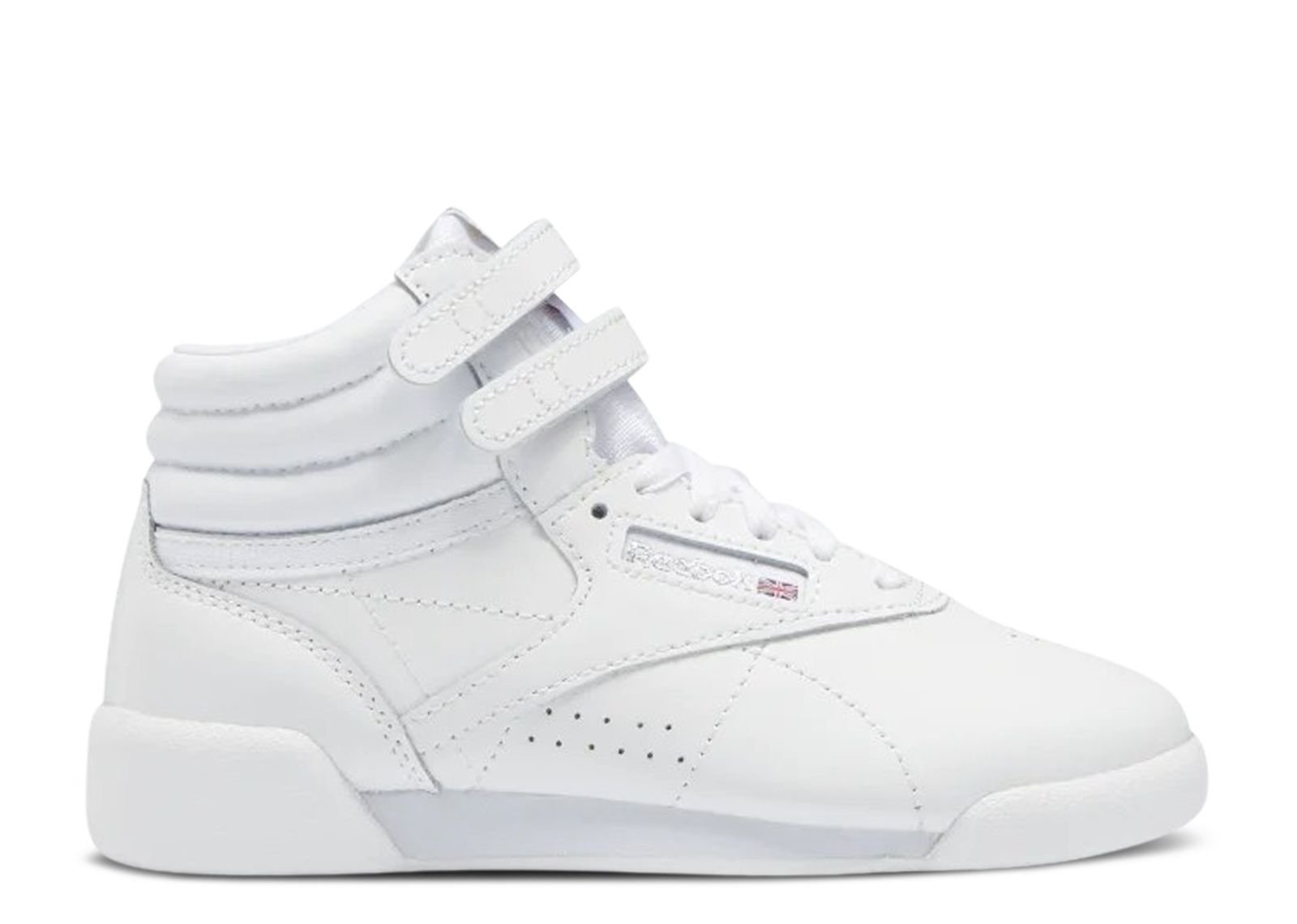 

Кроссовки Reebok Freestyle High Little Kid 'Triple White', белый